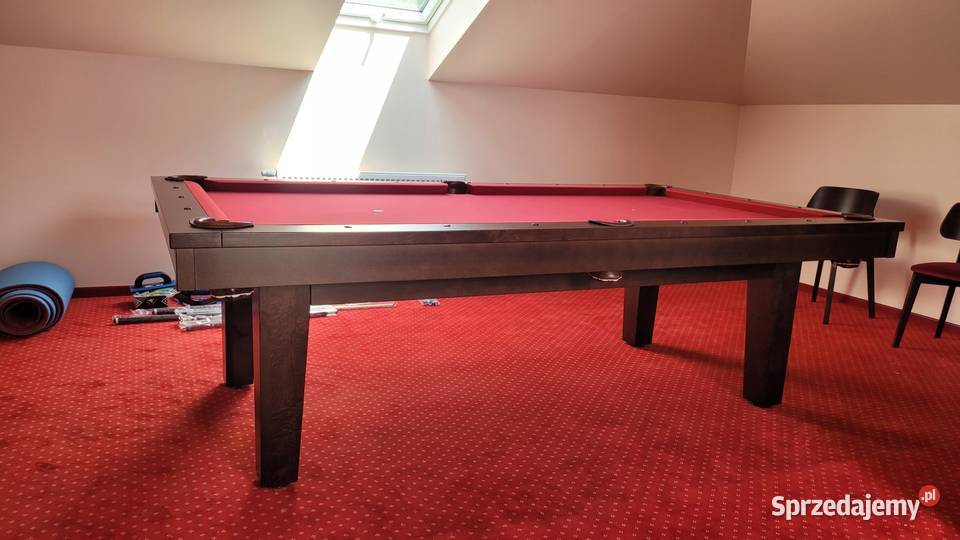 Solidny Stół z Drewna HEKTOR 3w1 Bilard Salon Krzyżowice