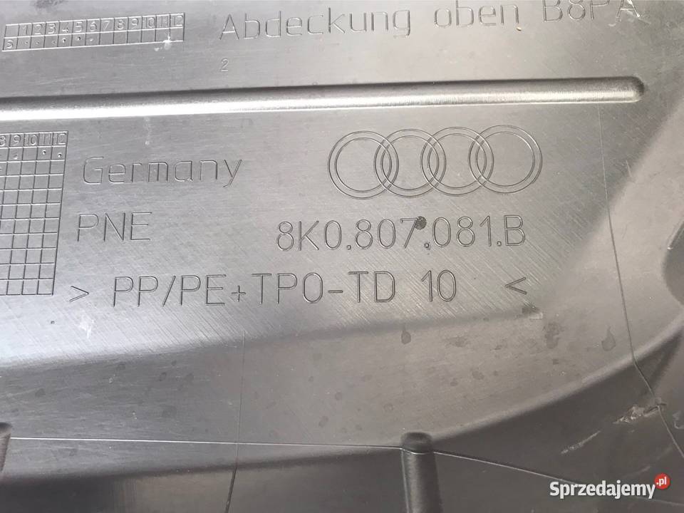Audi A4 B8 osłona pasa przód 8K0807081B zderzaki Rzeszów