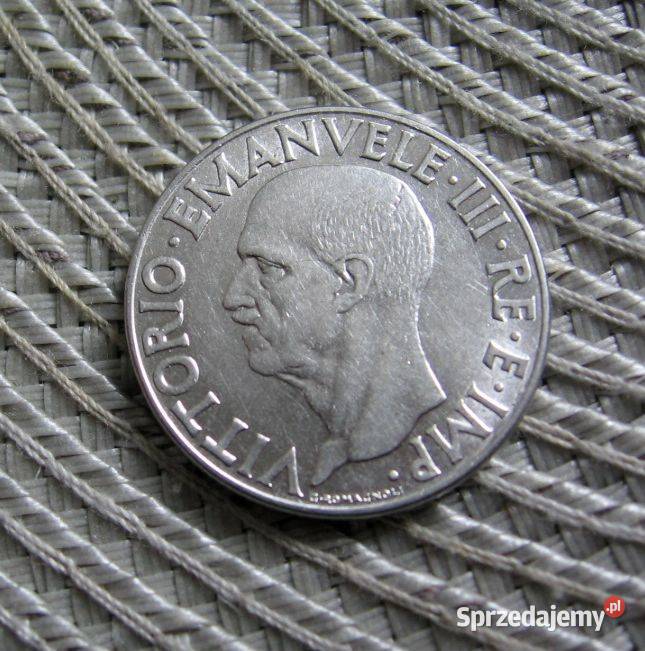 Włochy 1 Lir 1939r Magnetyczna wielkopolskie