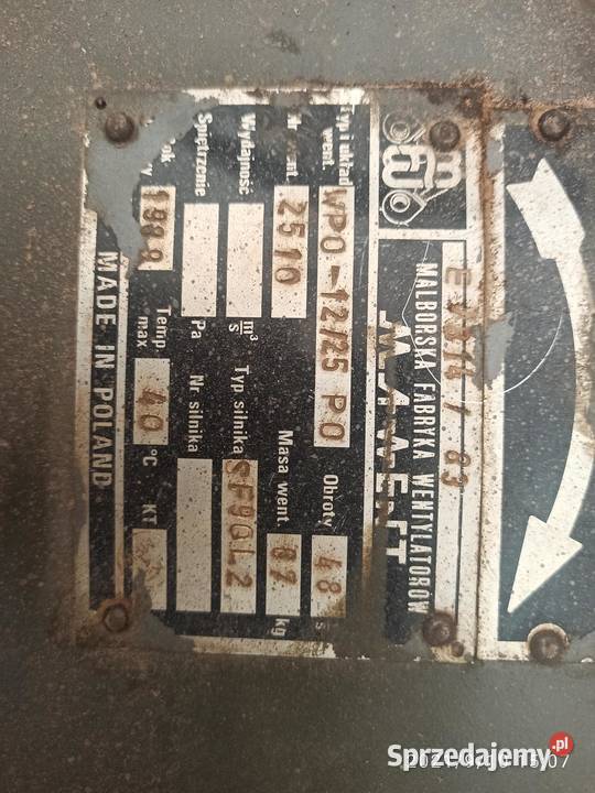 wentylator z silnikiem Mawent WPO 12250 LIGNUM Kłodawa