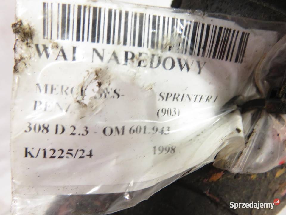 WAŁ NAPĘDOWY MERCEDES SPRINTER 903 23 323 małopolskie