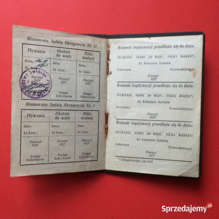 1420 Legitymacja Sędziowska zachodniopomorskie Szczecin sprzedam