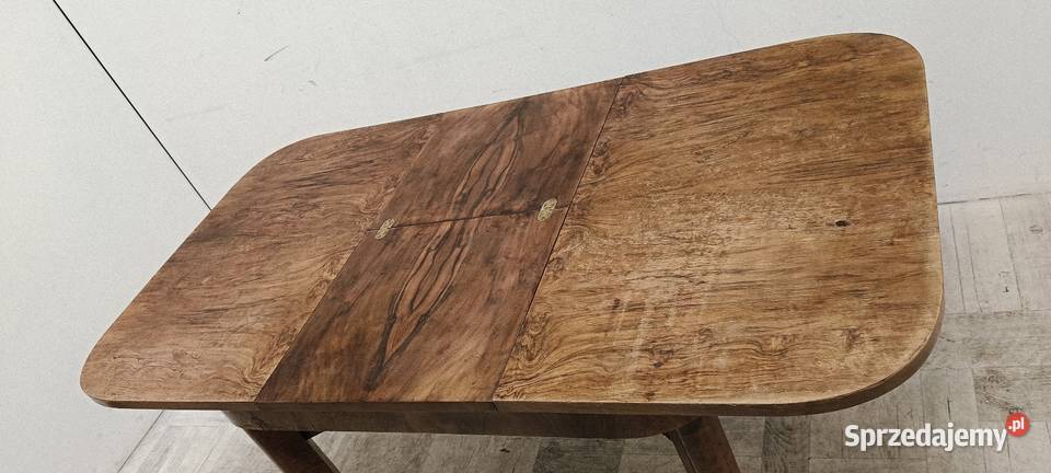 stół Halabala orzech rozkładany prostokątny