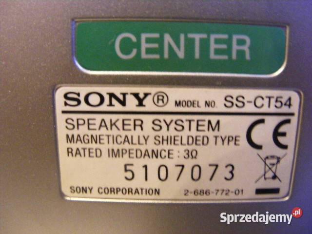 Głośniki Sony zestaw subwoofer center front sur Słuchawki i głośniki