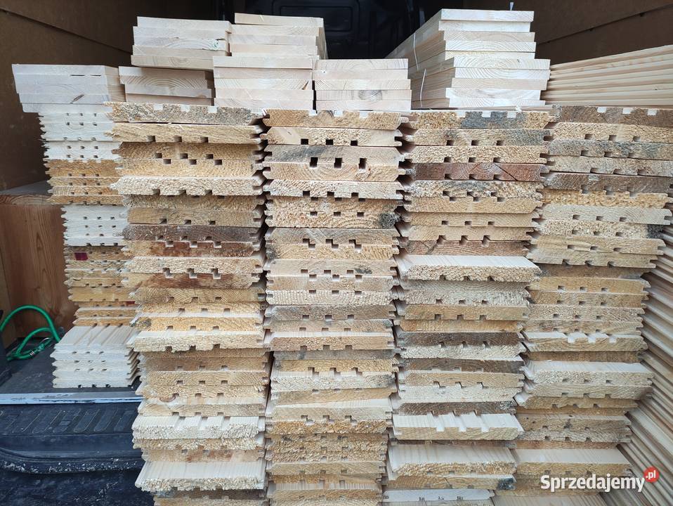 Podbitki dachowe boazerie Deski elewacyjne Drewno budowlane Jurków
