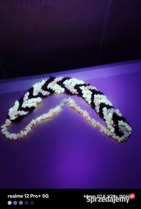 Vintage naszyjnik z naturalnego bursztynu Ostrów Mazowiecka