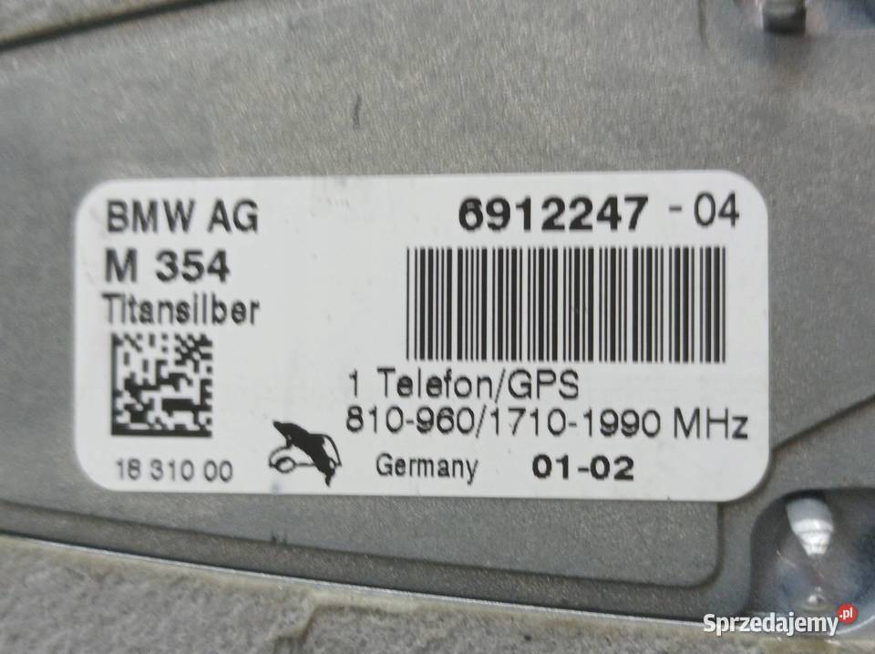 ANTENA KAROSERYJNA 6912247 Bmw Seria 7 IV Wyposażenie elektryczne świętokrzyskie