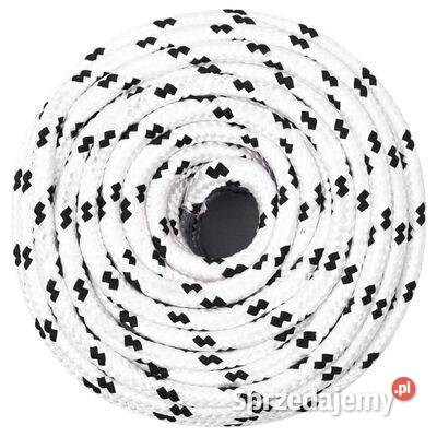 vidaXL Pleciona linka żeglarska biała 8 mm x 25 Warszawa