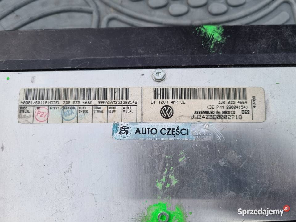 VW Pheaton Radio Navi Navigacja Wzmacniacz 3D0 małopolskie Skawina