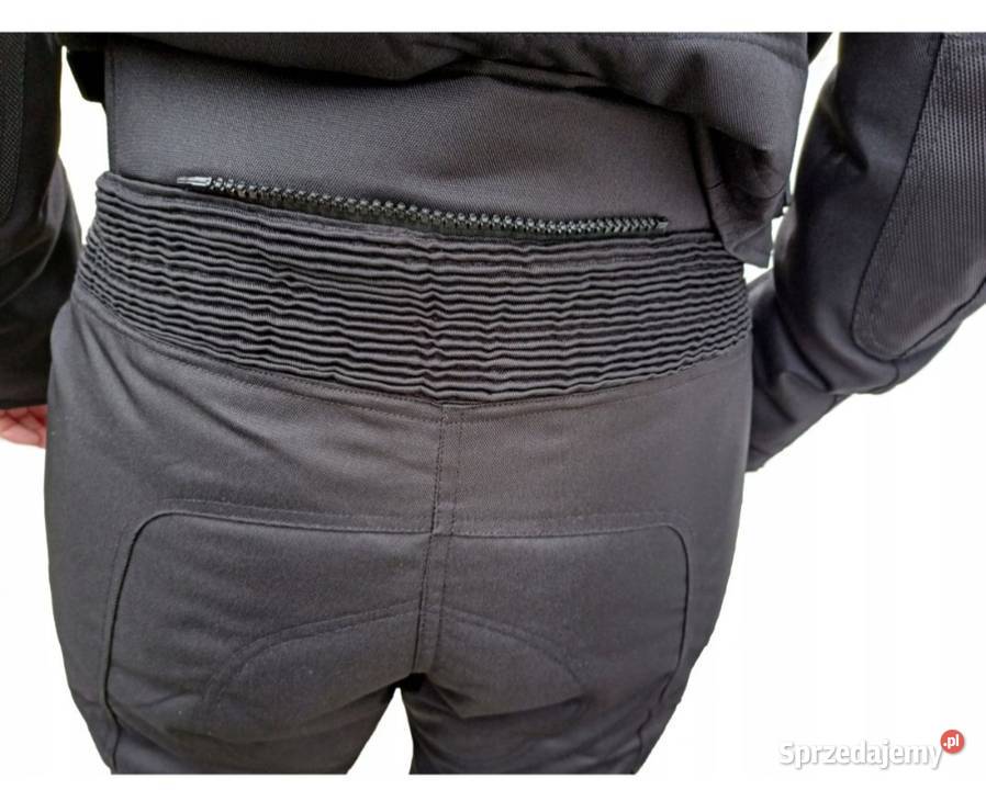 Damskie spodnie motocyklowe czarne tekstylne Kaski i odzież Witnica