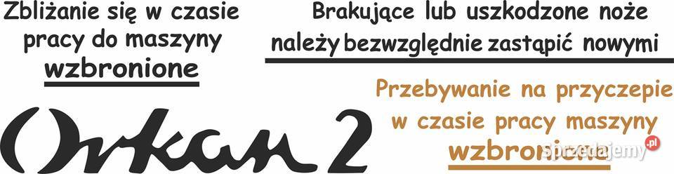 Zestaw naklejek na Orkan 2 5 Kamionna