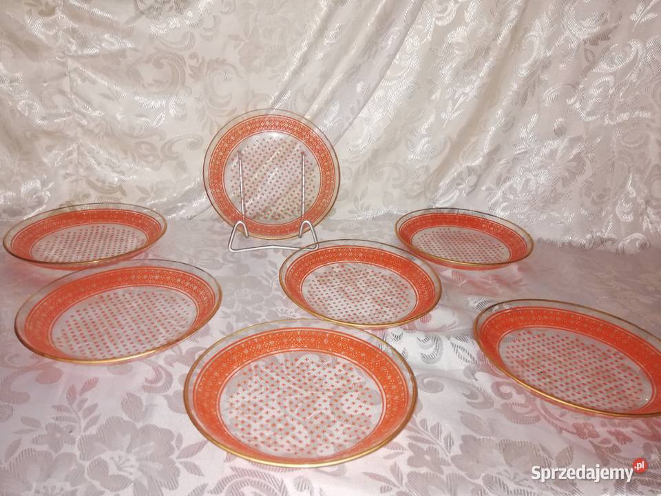 Talerzyki szkło NRD lata 80te XX w Chorzew