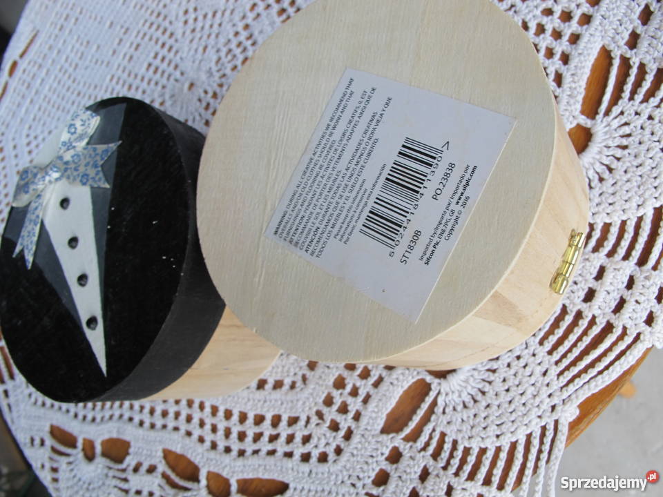 Dwie szkatułki małżeńskie drewniane Olkusz