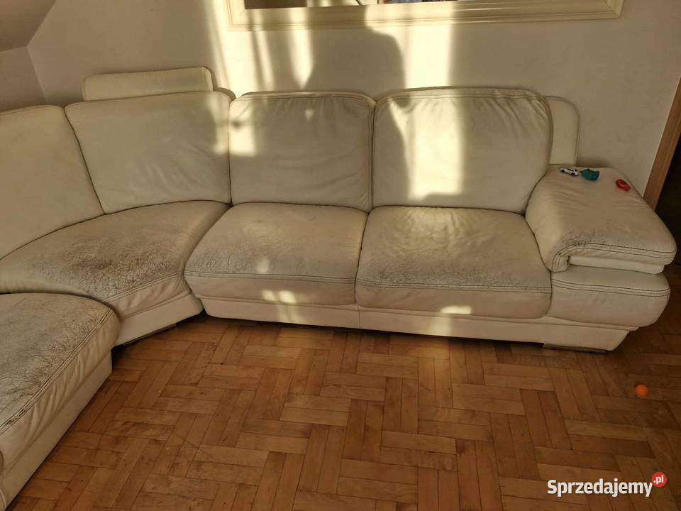 Kanapa narożna kremowa stan na zdjeciu Grodzisko