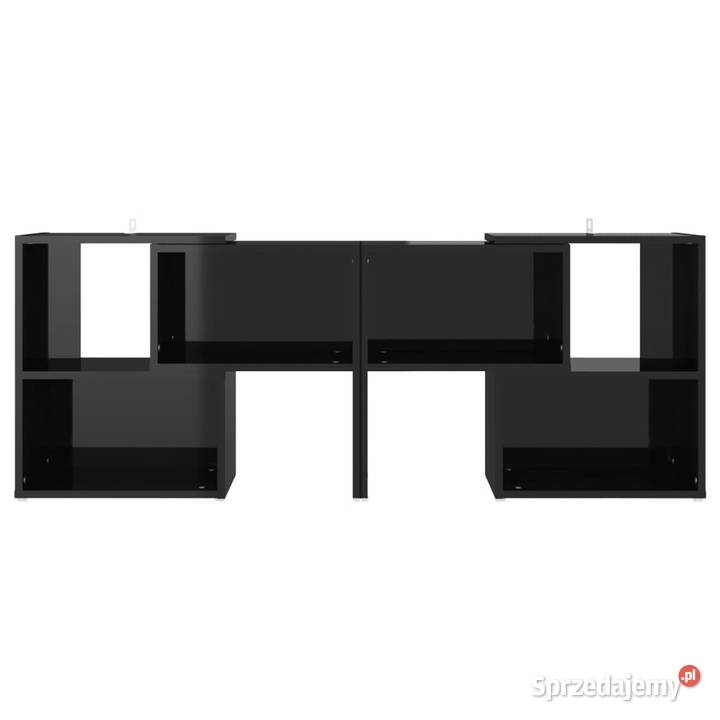 Szafka TV czarna wysoki połysk 104x30x52 RTV
