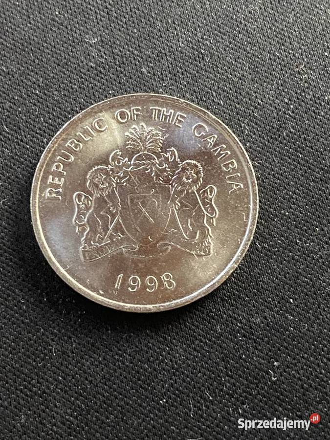 Moneta Gambia 25 Butut 1998r UNC Marki