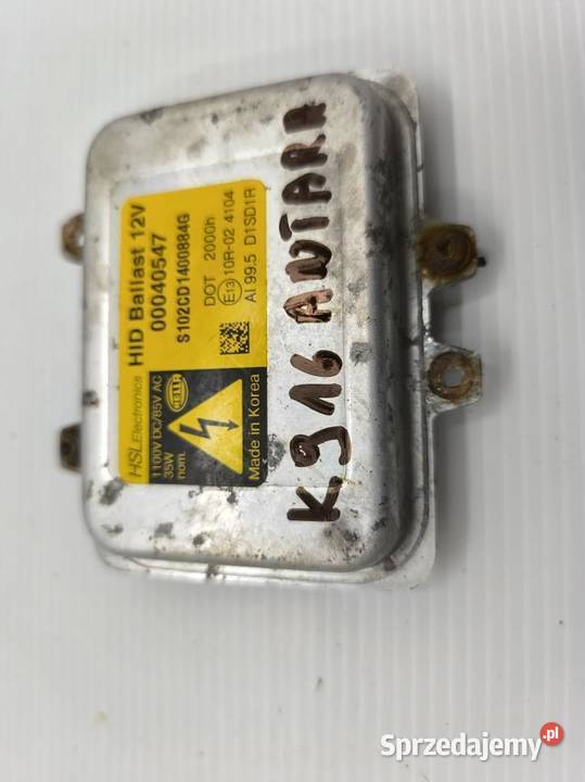 PRZETWORNICA LAMPY XENON OPEL ANTARA LIFT Części samochodowe