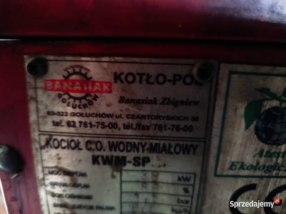 Pięć zasypowy z podajnikiem 38 kw Kotły i Piece CO Kokanin