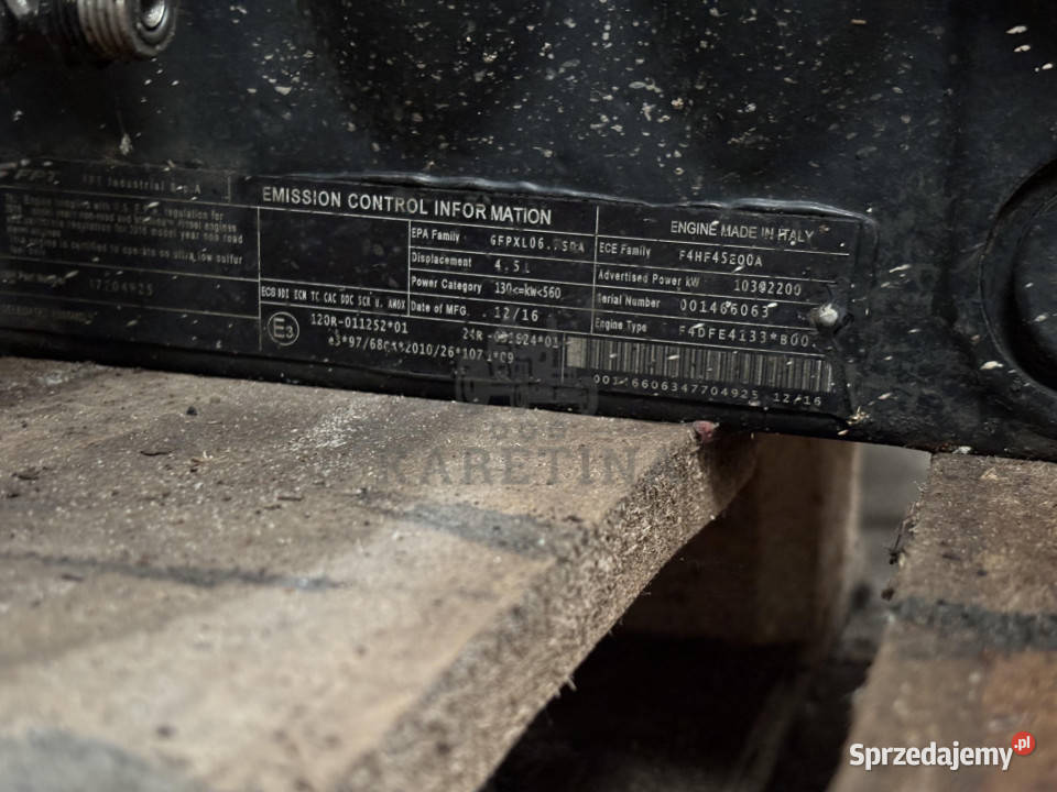 Holland Case Iveco JCB CNH F4DFE4133 Jastrzębniki