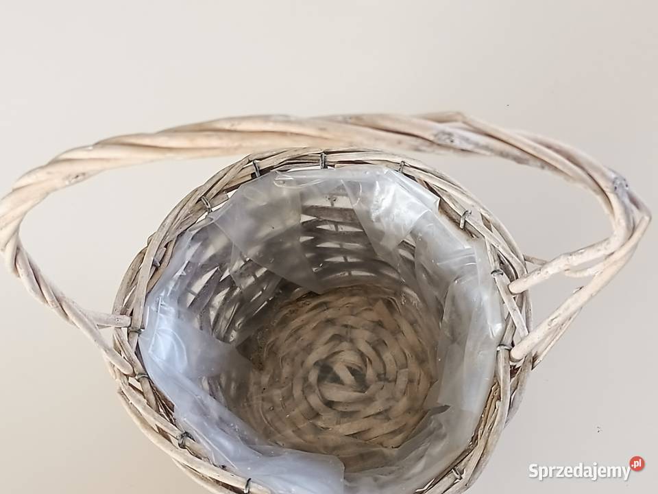 Koszyk pleciony z wikliny sielski styl na Pozostałe lubelskie Zamość