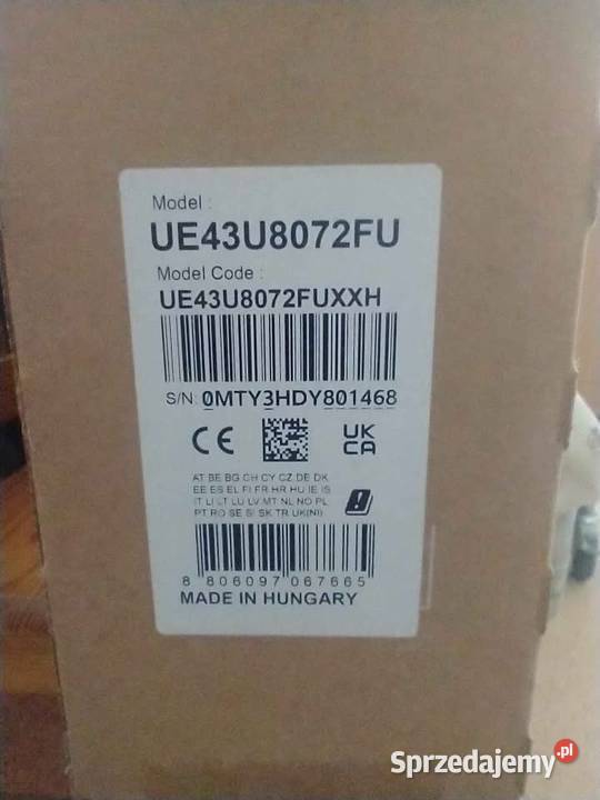 Telewizor Samsung UE43U8072FUXXH 43 LED 4K UHD LED Jarosław