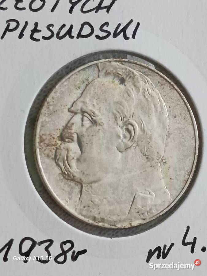 5 J Piłsudski 1938 r4 najniższy nakładrzadkość Numizmatyka Numizmatyka Konin sprzedam