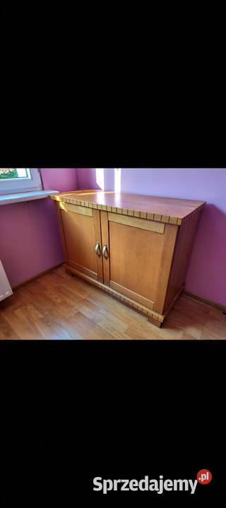 Mebel dębowy biblioteczka plus komoda śląskie Dąbrowa Górnicza