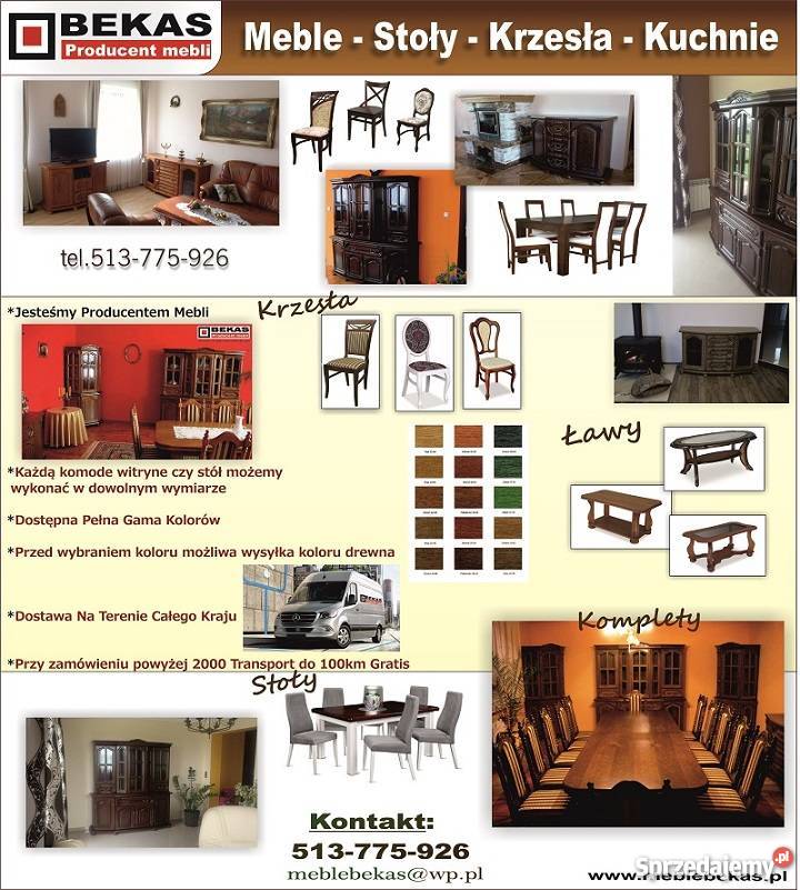 Komoda Narozna Biały Dąb Blat Dąb Włoski Rzeszów