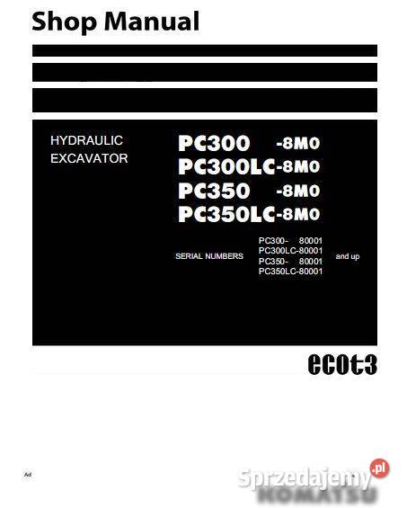 Komatsu PC3008 PC300LC8 PC3508 PC250LC8 Kielce