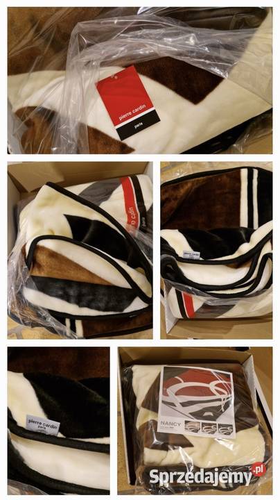 Luksusowy KOC Nancy marki Pierre Cardin brąz brązowy Koce i narzuty Lublin