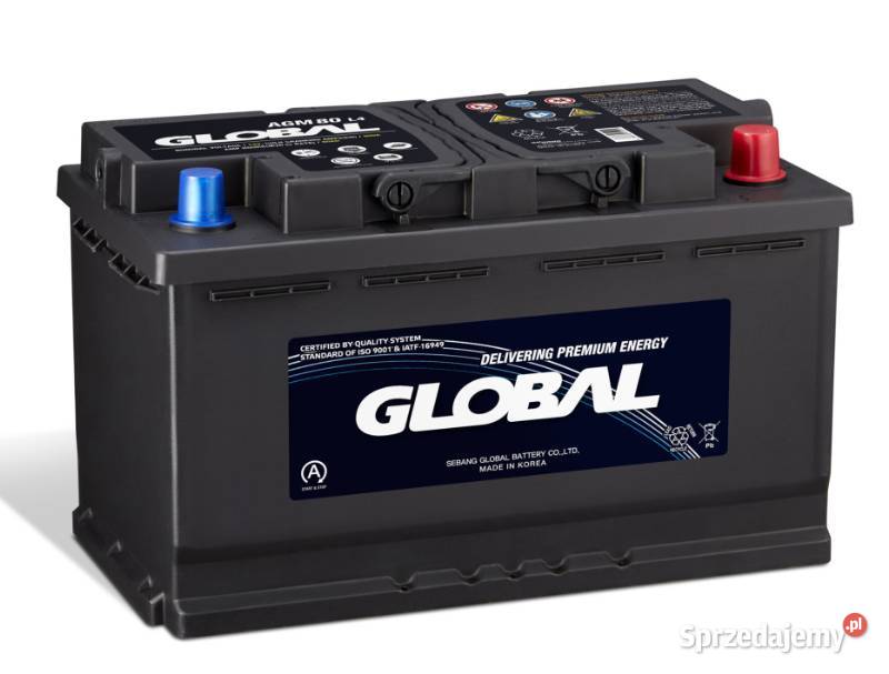 Akumulator Global AGM STARTSTOP 80Ah 800A PŁOCK Płock