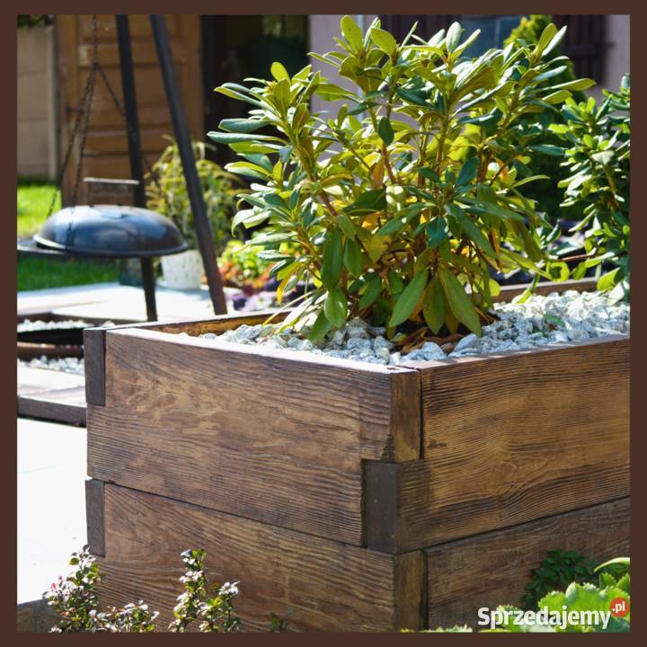 Kwietnik donica warzywnik betonowe drewno irys łódzkie Łódź