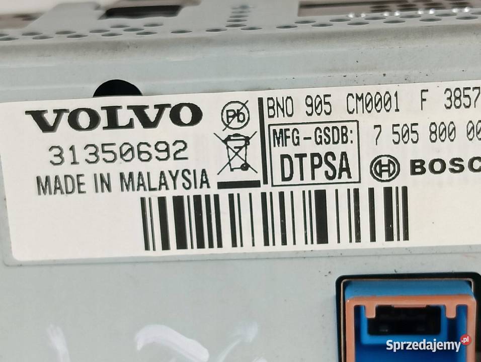 WYŚWIETLACZ 31350692 Volvo V40 II 20122019 świętokrzyskie sprzedam