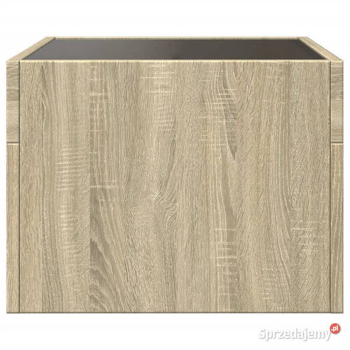 Stolik nocny z LED Infinity dąb sonoma 40x40x30 Dom i Ogród Warszawa