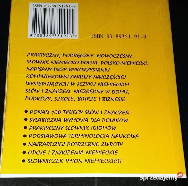 Słownik niemieckopolski polskoniemiecki Olga lubelskie Chełm