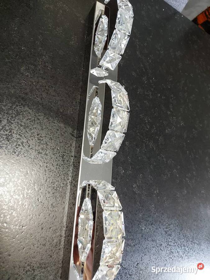 Kinkiet lampa led z kryształkami przezroczysty Olkusz sprzedam