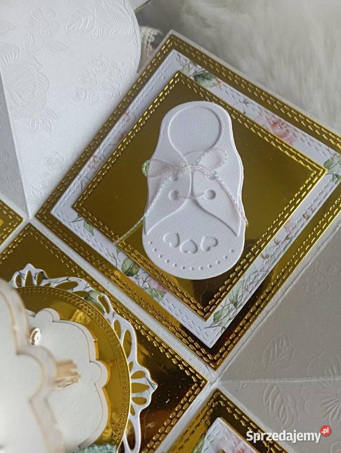 Kartka okolicznościowa na Chrzest handmade Zbąszyń sprzedam