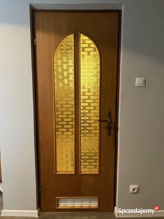 Drewniane drzwi wewnętrzne vintage okleina