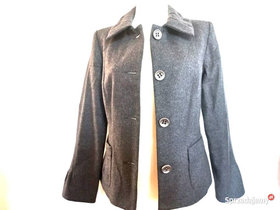ŻAKIET szary Baskinka r 3840 ciepły NOWY szary/srebrny Odzież damska Białystok