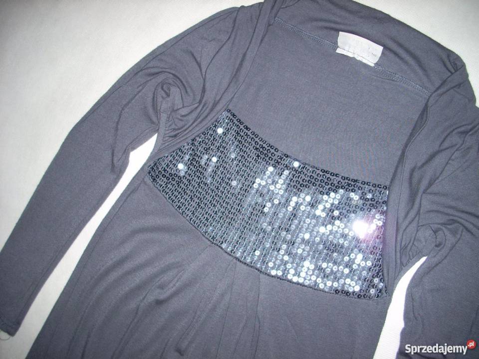 Clockhouse CA szara TUNIKA cekiny j NOWA 34 XS Nowy Sącz sprzedam