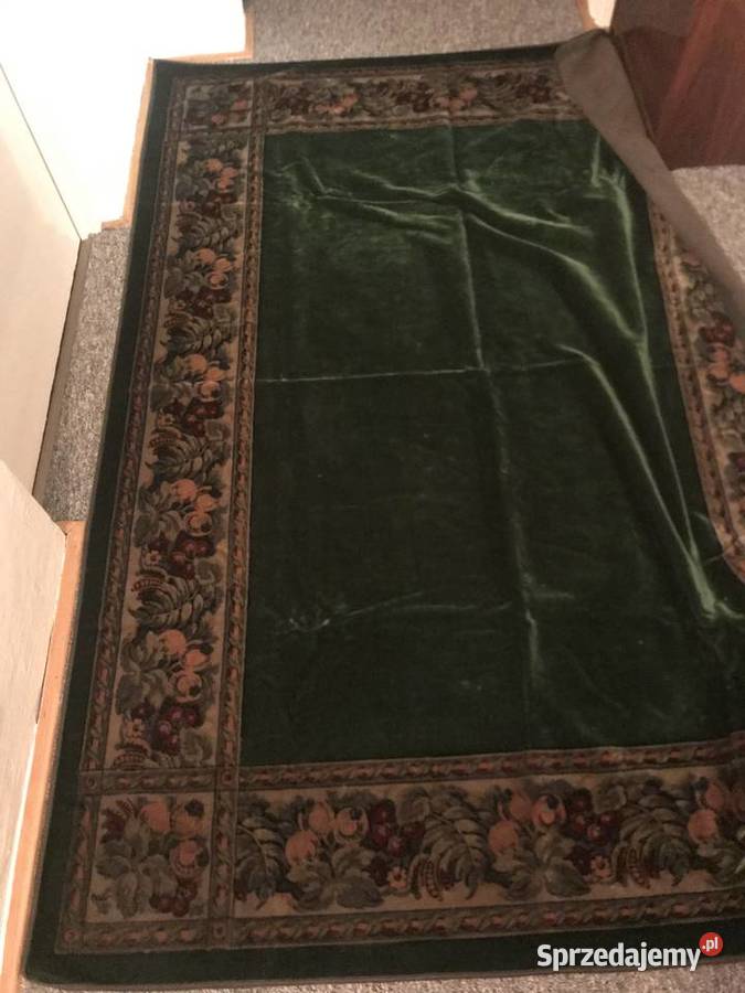 Piękna askamitna przedwojenna narzuta na łóżko Warszawa