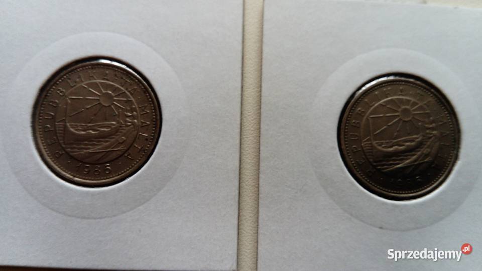 Moneta 10 cent centów 1986 r Malta Mosina