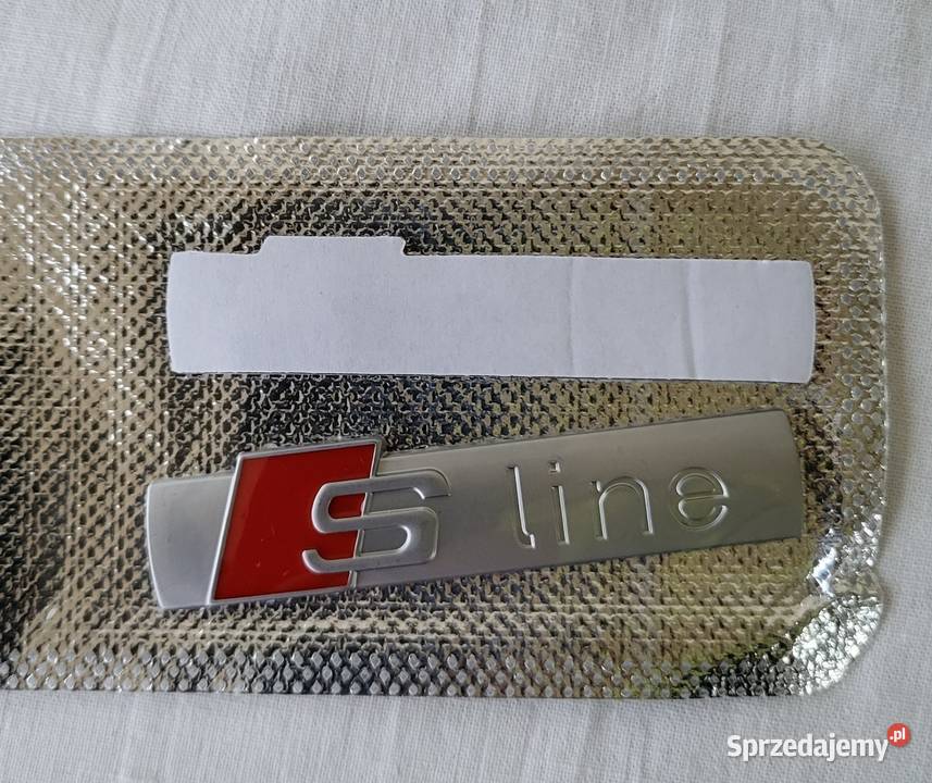 Logo S Line Audi aluminiowe Nowe emblemat grill