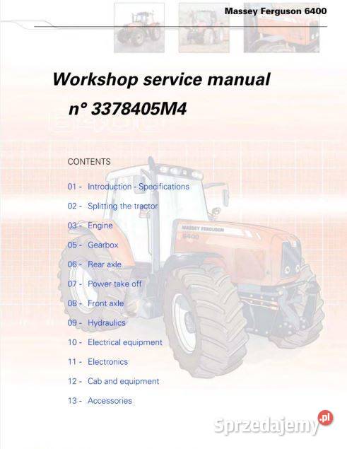 MF 6445 6455 6460 6465 6470 6475 instrukcja Kielce