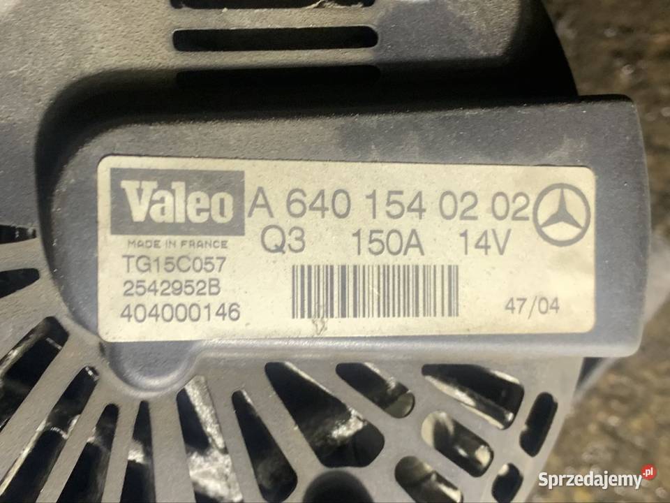 A6401540202 alternator mercedes a w169 b w245 Szczecin sprzedam