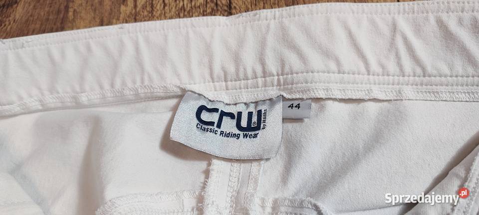 CRW damskie białe bryczesy rozmiar 44 elastyczne małopolskie Jasień