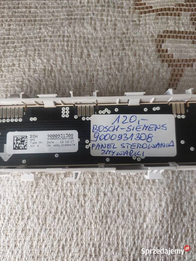 BOSCH SIEMENS 9000931308 PANEL STEROWANIA Nowy Sącz