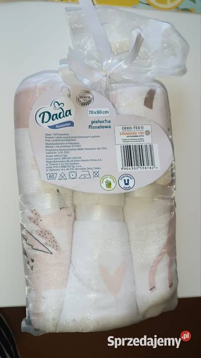 Pieluchy flanelowe Dada Nowe bawełna 3 70x80