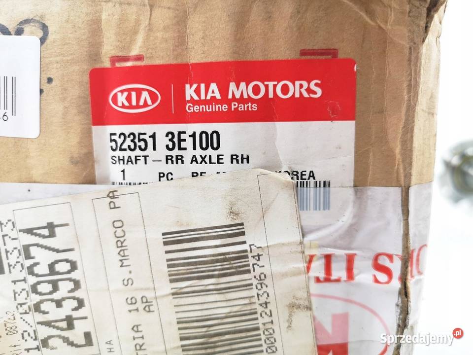 PÓŁOŚ TYŁ PRAWA KIA SORENTO 20022006 NOWA Półosie