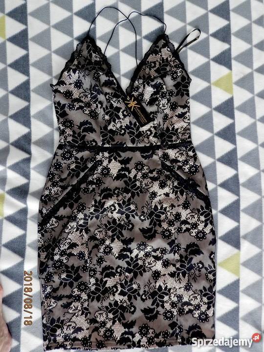 Sukienka Kim Kardashian Koronkowa Czarna podlaskie Łomża sprzedam